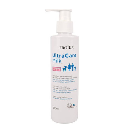 Froika UltraCare Milk Ενυδατικό Καταπραϋντικό Γαλάκτωμα για Πολύ Ξηρό Ευαίσθητο Δέρμα με Τάση Ατοπίας & Κνησμού 200ml