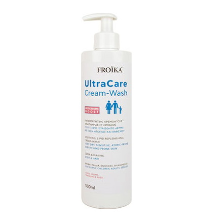 Froika UltraCare Cream Wash Καταπραϋντικό Κρεμοντούς για Πολύ Ξηρό & Ευαίσθητο Δέρμα με Τάση Ατοπίας & Κνησμού 500ml