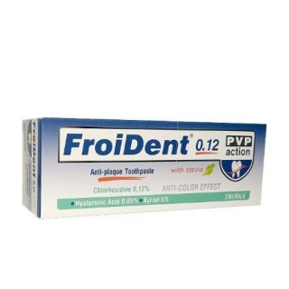 Froika Froident PLUS 0,12 PVP action Οδοντόκρεμα κατά της οδοντικής πλάκας με χλωρεξιδίνη 0,12% 75ml