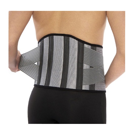 Anatomic Help 6162 Ελαστική Ζώνη Μέσης με Μπανέλες σε Γκρι Χρώμα Μέγεθος One Size 1 Τεμάχιο