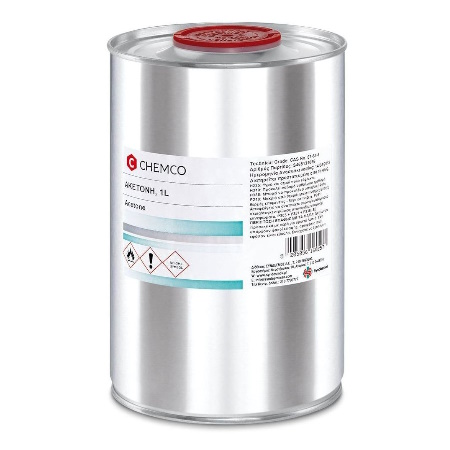 Chemco Καθαρή Ακετόνη Aceton Φαρμακευτική 1Lt