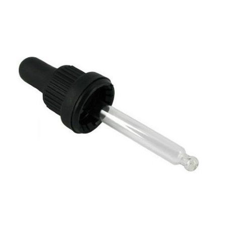 Chemco Καπάκι Πλαστικό με Σταγονόμετρο Φ30 Μαύρο 30ml 40 τεμάχια