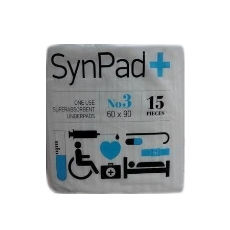 Syndesmos SynPad+ Απορροφητικά Υποσέντονα μιας χρήσης 60x90 No3 15 τεμάχια