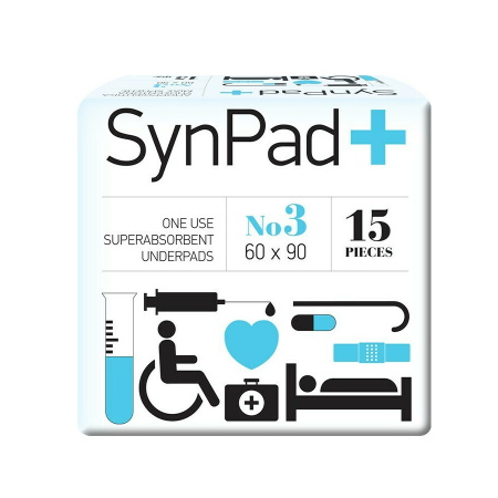 Synpad Υποσέντονα Ακράτειας No3 60x90cm 15 τεμάχια