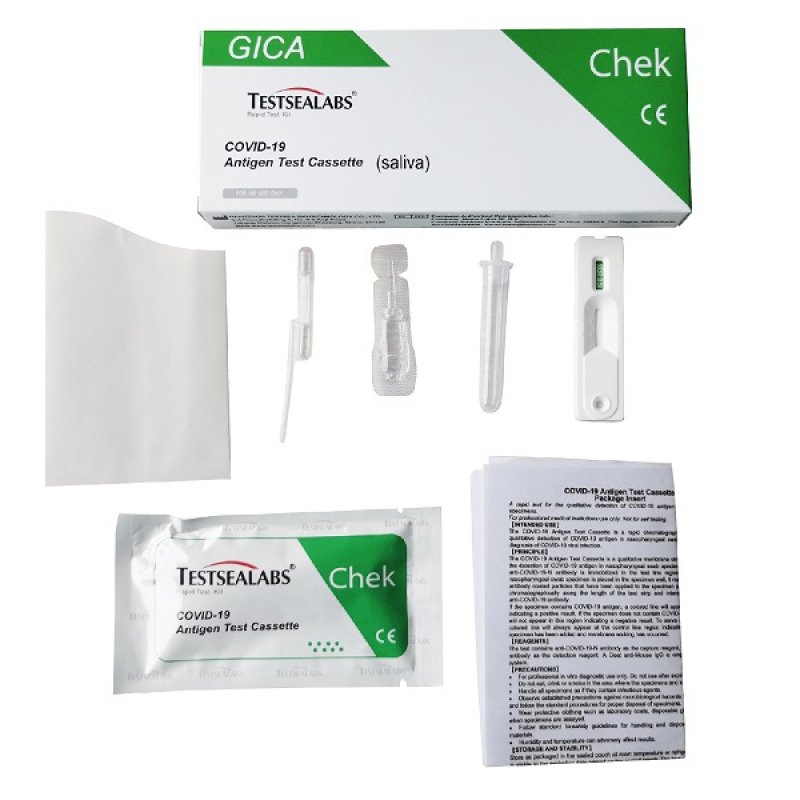 Gica Chek COVID-19 Antigen Rapid Test Αντιγόνου με Σάλιο 1 τεμάχιο
