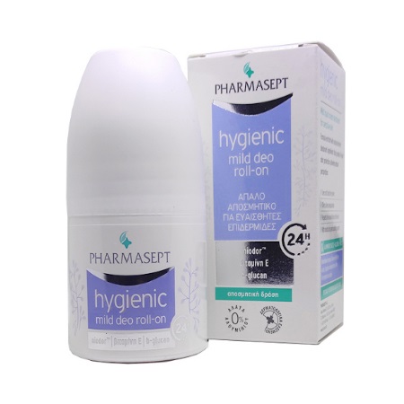 Pharmasept Hygienic Mild Deo Roll-on 24h Απαλό Αποσμητικό για Ευαίσθητες Επιδερμίδες 50ml
