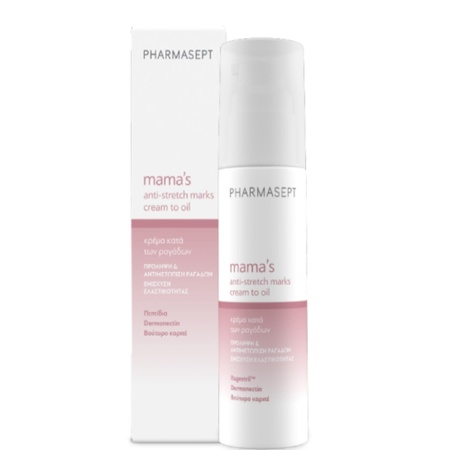 Pharmasept Mama 's Anti-Stretch Marks Cream to Oil-Κρέμα σε Μορφή Έλαιου κατά των Ραγάδων 150ml