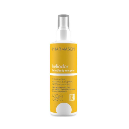 Pharmasept Heliodor Αντηλιακή Λοσιόν Προσώπου και Σώματος SPF50 σε Spray 165gr