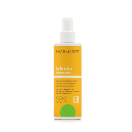 Pharmasept Heliodor Kids Face & Body Sun Spray SPF50, Παιδικό Αντηλιακό Για Πρόσωπο & Σώμα 165gr