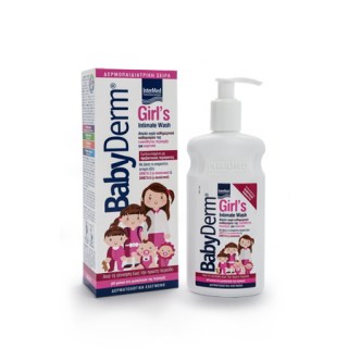 Intermed Babyderm Girls Intimate Wash Ειδικό Υγρό για τον απαλό καθαρισμό της ευαίσθητης περιοχής των κοριτσιών 300ml