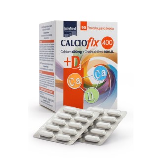 Intermed Calciofix 400 Συμπλήρωμα 600mg Ασβεστίου & 400IU D3 90 Δισκία