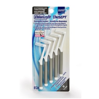 Intermed Chlorhexil Interdental Brushes M 1.2mm Μεσοδόντια βουρτάσκια καθαρισμού με λαβή 5 τεμάχια