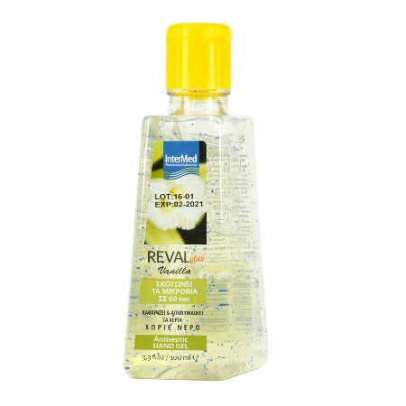 Intermed Reval Plus Vanilla Hand Gel Αντισηπτικό Χεριών 100ml