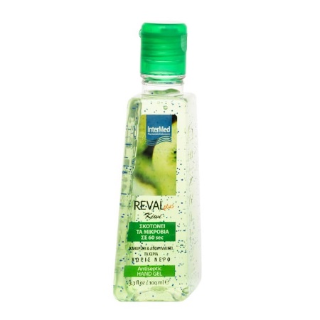 Intermed Reval Plus Kiwi Hand Gel Αντισηπτικό Χεριών 100ml