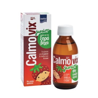 Intermed Calmovix Junior Σιρόπι για το Ξηρό Βήχα για παιδιά από 6 μηνών έως 6 ετών Με γεύση φράουλα 125ml