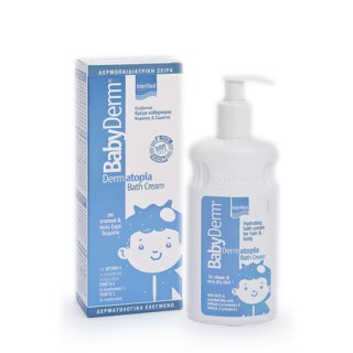Intermed Babyderm Dermatopia Bath Cream Παιδική Ενυδατική Κρέμα καθαρισμού Κεφαλής & Σώματος 300ml
