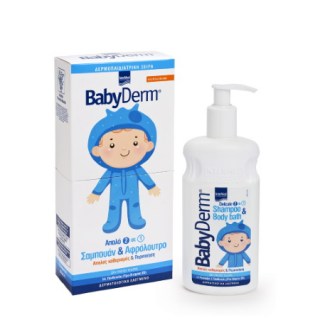 Intermed Babyderm Shampoo & Body Bath Απαλό 2 σε 1 Σαμπουάν και Αφρόλουτρο 300ml