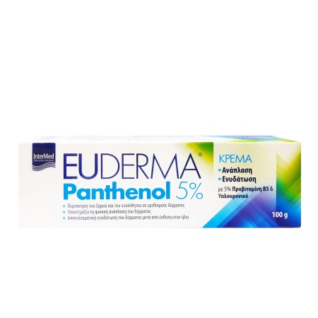 Intermed Euderma Panthenol 5% Ενυδατική Kρέμα Ανάπλασης 100gr