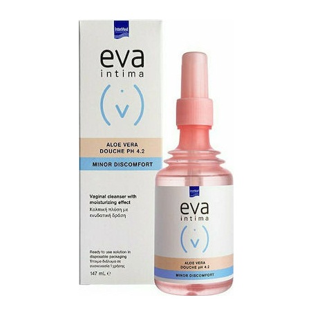Intermed Eva Intima Aloe Vera Douche pH4.2 Minor Discomfort Κολπική Πλύση Με Ενυδατική Δράση 147ml