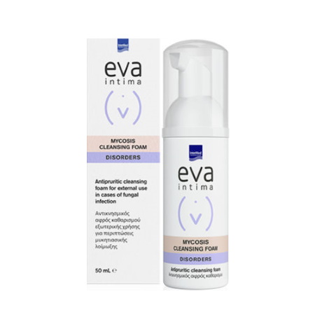 Intermed Eva Intima Mycosis Αφρός Καθαρισμού Για Την Ευαίσθητη Περιοχή Για Λοιμώξεις Από Μύκητες 50ml