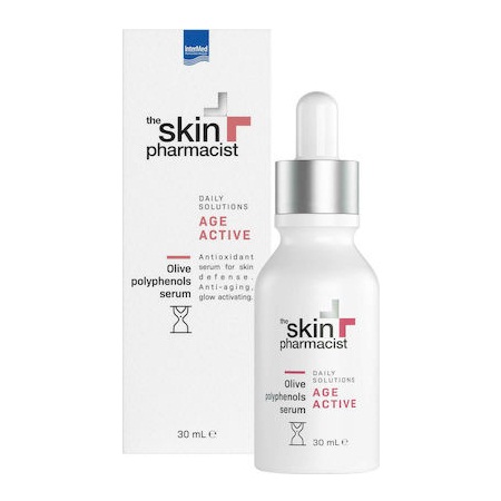 Intermed The Skin Pharmacist Αge Active Olive Polyphenols Serum Αντιοξειδωτικός Αντιγηραντικός Ορός Προσώπου 30ml