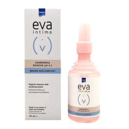 Intermed Eva Intima Chamomile Douche pH4.2 Minor Discomfort Κολπική Πλύση Mε Καταπραϋντική Δράση 147ml