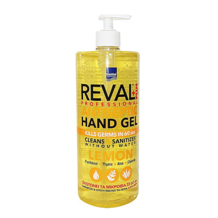 Intermed Reval Plus Αντισηπτικό Gel Χεριών με Άρωμα Λεμόνι 1lt