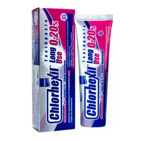 Intermed Chlorhexil 0.20% Toothpaste Long Use Φθοριούχος Οδοντόκρεμα Κατα της Ουλοοδοντικής Πλάκας 100ml