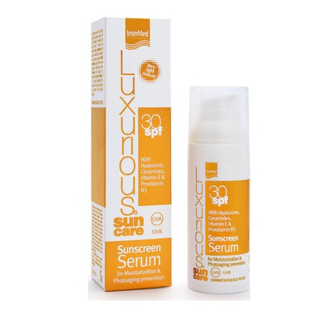 Intermed Luxurious SunCare Sunscreen Face Serum Αντηλιακός Ορός Προσώπου SPF30 50ml