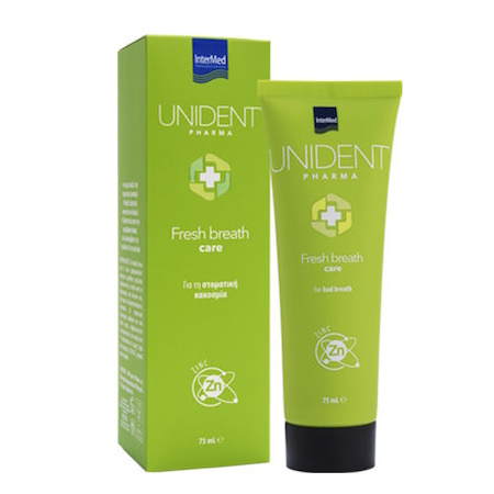 Intermed Unident Pharma Fresh Breath Care Οδοντόκρεμα για την Στοματική Κακοσμία 75ml