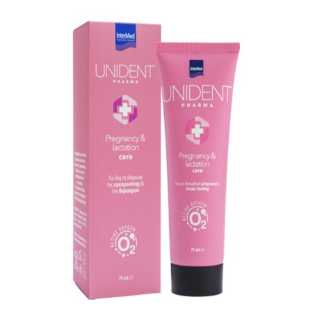 Intermed Unident Pharma Pregnancy & Lactation Care Οδοντόπαστα Για Όλη Τη Διάρκεια Της Εγκυμοσύνης & Του Θηλασμού 75ml