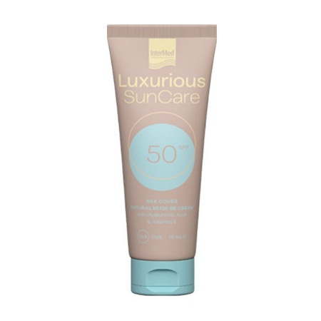 Intermed Luxurious SunCare Αντηλιακή Κρέμα Προσώπου με Χρώμα Natural Beige SPF50 75ml