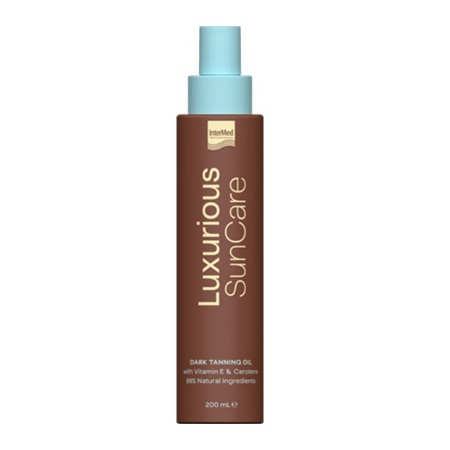 Intermed Luxurious Sun Care Dark Tanning Oil Ξηρό Λάδι για Γρήγορο & Έντονο Μαύρισμα 200ml