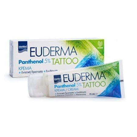Intermed Euderma Panthenol 5% Tattoo Πλούσια Κρέμα Για Την Φροντίδα Τατουάζ 75ml