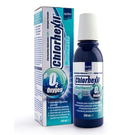 Intermed Chlorhexil Oxygen Mouthwash Στοματικό Διάλυμα 250ml