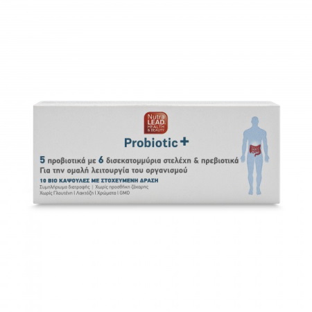 Nutralead Probiotic+ Συμπλήρωμα Διατροφής με Προβιοτικά & Πρεβιοτικά 10 κάψουλες