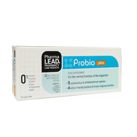 PharmaLead Probio Plus Συμπλήρωμα Διατροφής Αποκατάστασης Εντερικής Χλωρίδας 30 κάψουλες