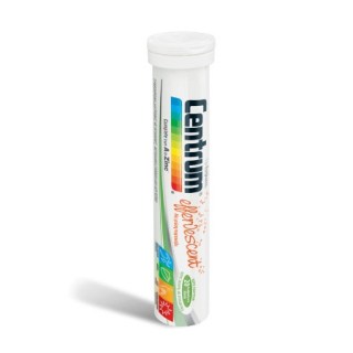 Centrum A to Zinc Effervescent Πολυβιταμίνη Με Βιταμίνες Μέταλλα & Λουτεΐνη με Γεύση Πορτοκάλι 20 Αναβράζοντα Δισκία