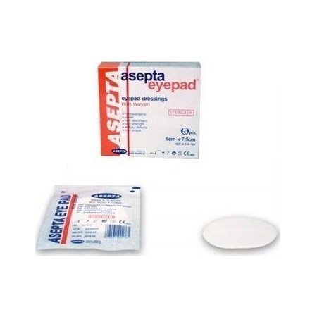 Alfacare Αποστειρωμένα Οφθαλμικά Επιθέματα 6cmX7.5cm 5 τεμάχια
