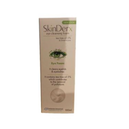 Skinderx Eye Foam Αφρός Καθαρισμού Βλεφάρων 100ml