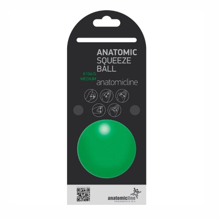 Anatomic Line Μπαλάκι Εξάσκησης Χειρός Πράσινο Anatomic Squeeze Ball 6104/G Medium