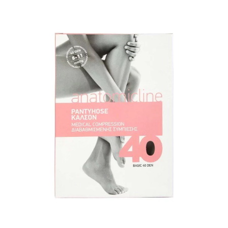 Anatomic Line 1040 Καλσόν Διαβαθμισμένης Συμπίεσης 40den Χρώμα Μαύρο 8-11mmHg Μέγεθος L