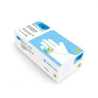 Real Care Εξεταστικά Γάντια Βινυλίου μίας Χρήσεως Medium 100 τεμάχια