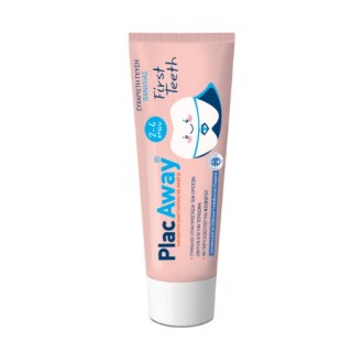 Plac Away First Teeth Βρεφική Οδοντόκρεμα με Γεύση Βανίλιας 50ml