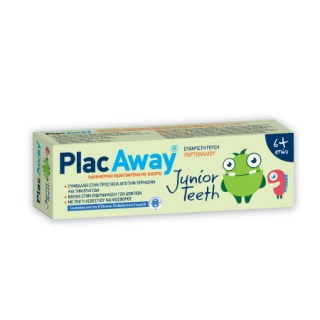 Plac Away Junior Teeth Παιδική Οδοντόκρεμα με Γεύση Πορτοκάλι 50ml