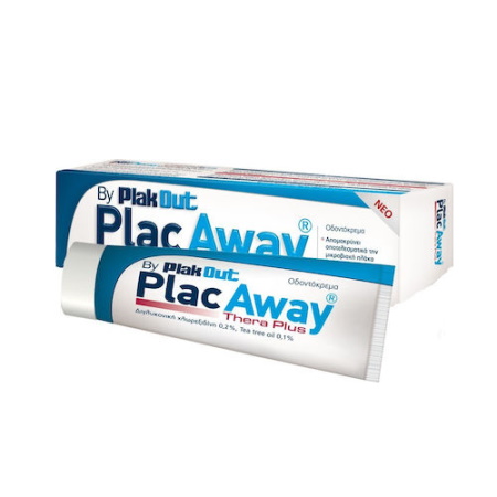 Plac Away Thera Οδοντόκρεμα Mε ισχυρή αντιμικροβιακή & αντιβακτηριακή δράση 75ml