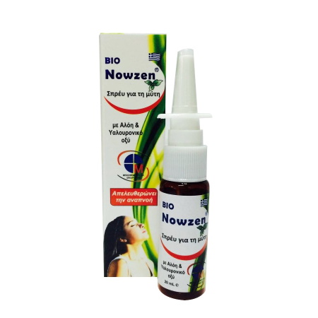 Bio Nowzen Nasal Spray Σπρέι για τη Μύτη Με Αλόη & Υαλουρονικό Οξύ 20ml