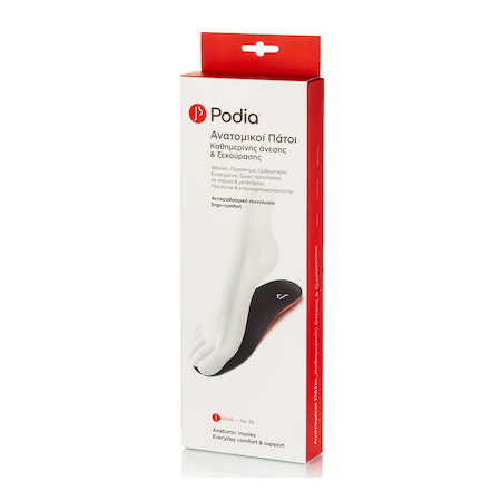 Podia Everyday Comfort & Support Ανατομικοί Πάτοι Ξεκούρασης Ν42 1 ζευγάρι