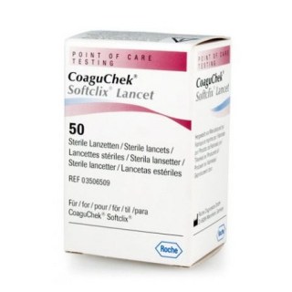 Roche CoaguChek Softclix Lancets Αποστειρωμένες Βελόνες για Μέτρηση Σακχάρου 50 τεμάχια