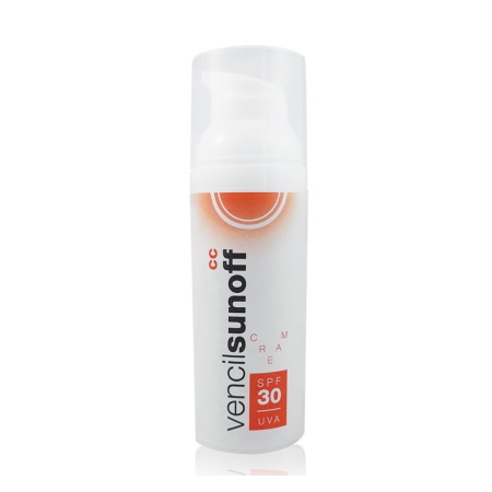 Vencil Sunoff CC Cream SPF30 Αντιηλιακή Κρέμα Κατά των Χρωματικών Ατελειών 50ml